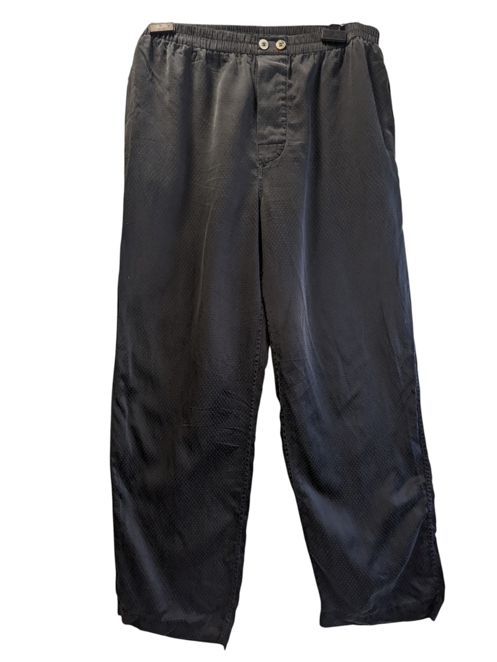 Hugo Boss Black Elastic Waist Silk Blend Pajama Pants Only Size M Comfort Casual